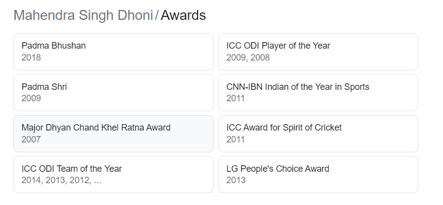 MSD Awards 